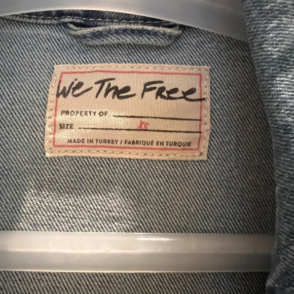 Free People- We the Free Long and Lean Denim Jacket - Picture 6 of 7